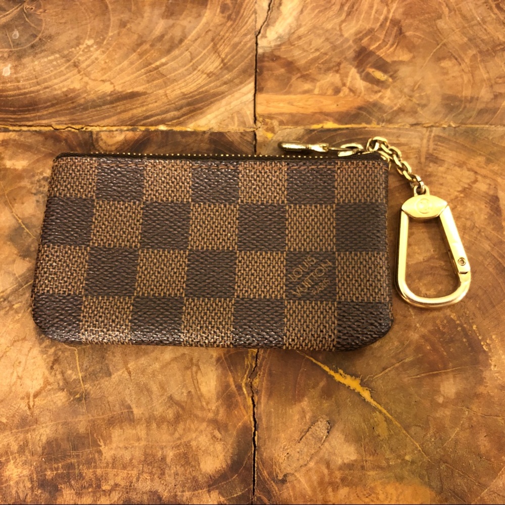 Louis Vuitton Damier Ebene Key Pouch Coin Purse